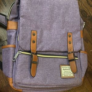 Purple backpack with laptop space